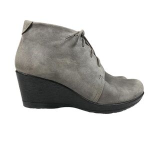 Dansko Shoes Dansko Renee Suede Lace Up Wedge Bootie Sz Eu